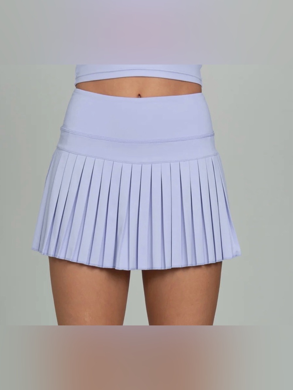 GOLD HINGE Women’s LAVENDER FIELDS PLEATED TENNIS SKIRT. Size Medium, NWT